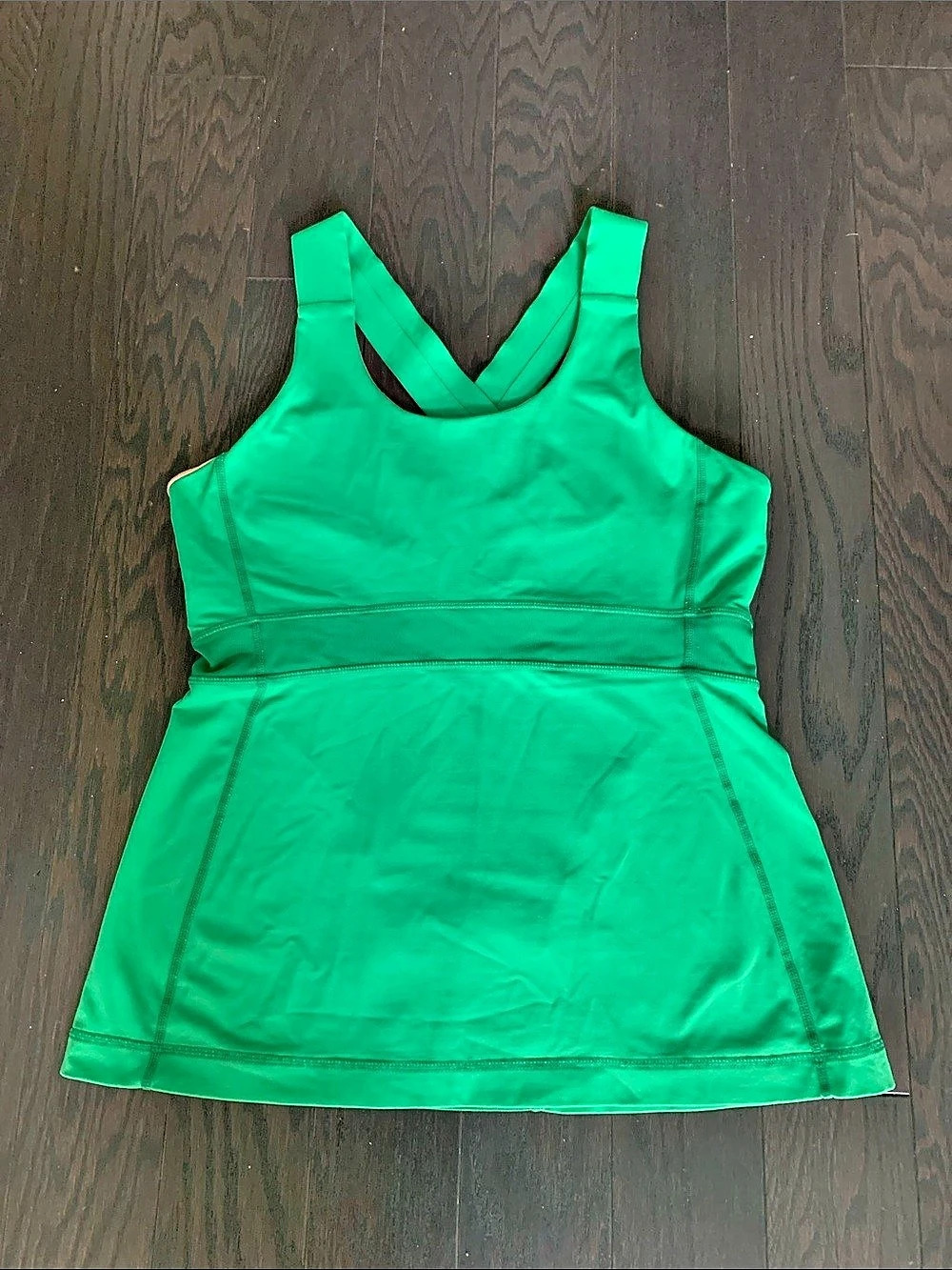 lululemon Align Cross-Strap Tank Top Green Athletic Tank Medium (8)